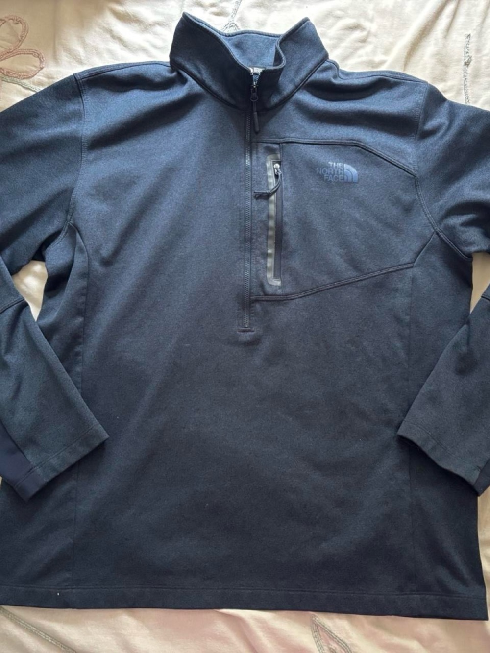 The North Face Men’s Gray Quarter Zip Pullover Jacket Size XL